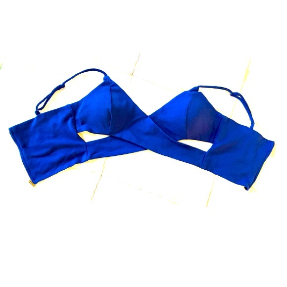 Blue Crop Top/Bandeau - Picture 1 of 2